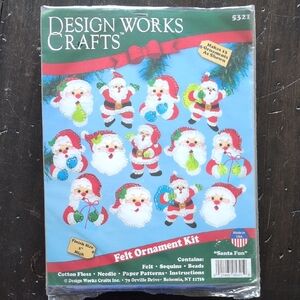 Design Works Crafts Santa Ornament Kit